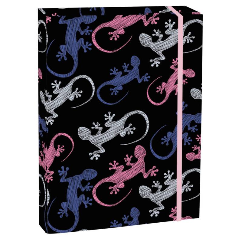 Školský box s klopou A5 Lizzard, viacfarebná Školský box s klopou A5 Lizzard, viacfarebná