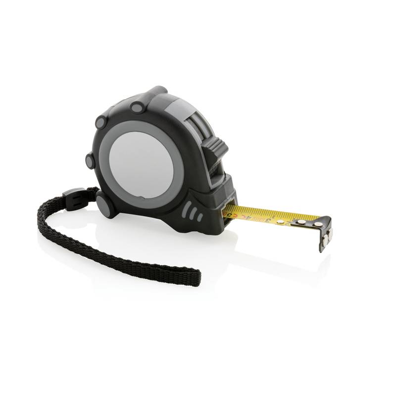 Svinovací metr Grip 3m/16mm, šedá - černá Svinovací metr Grip 3m/16mm, šedá - černá