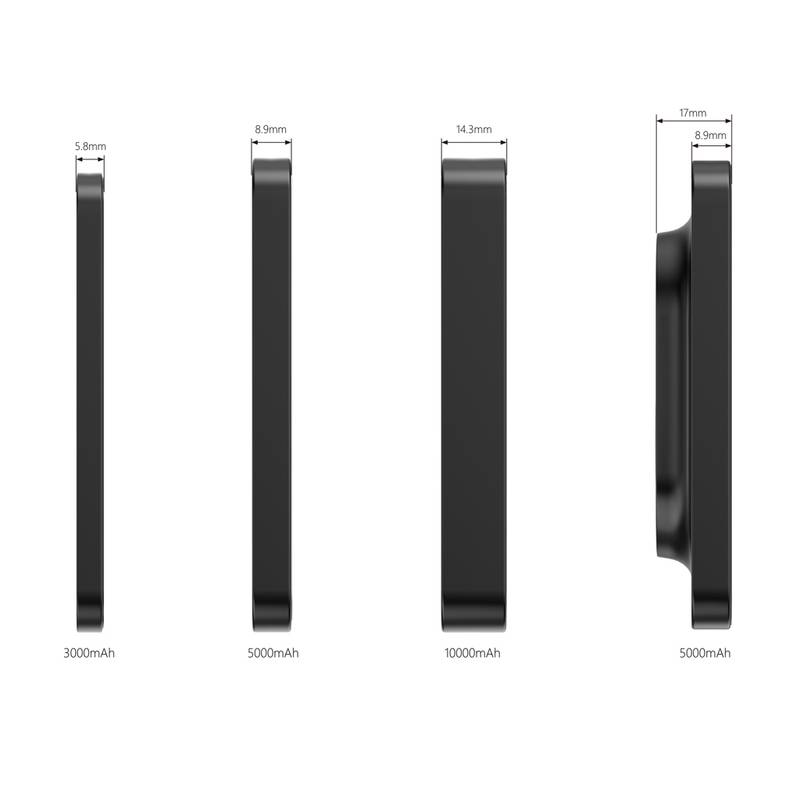 Powerbanka 3000mAh Urban Vitamin Burbank, čierna Powerbanka 3000mAh Urban Vitamin Burbank, čierna