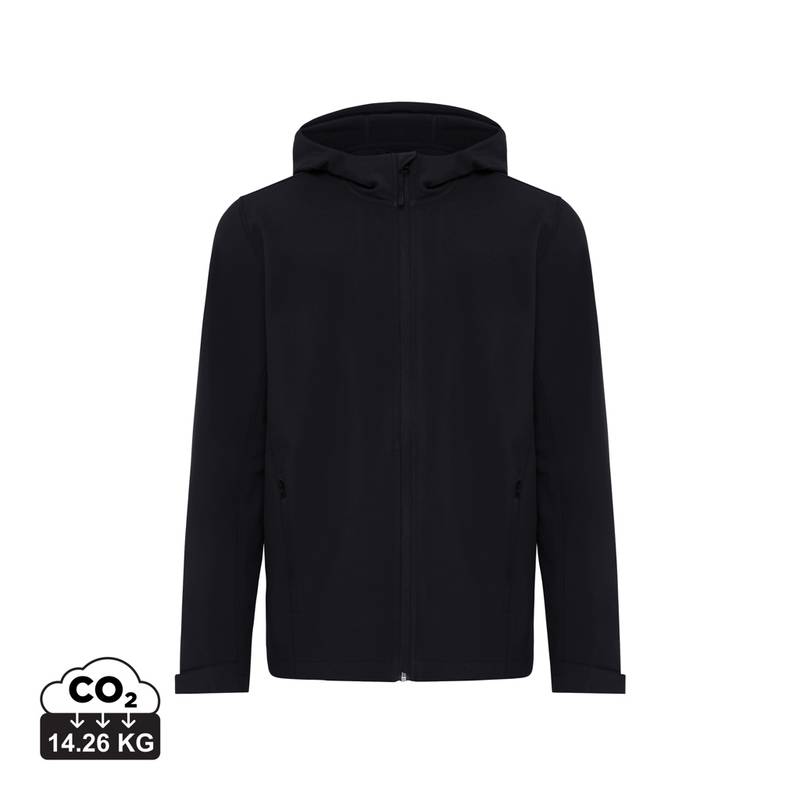 Pánska soft shell bunda Iqoniq Makalu, čierna, L Pánska soft shell bunda Iqoniq Makalu, čierna, L