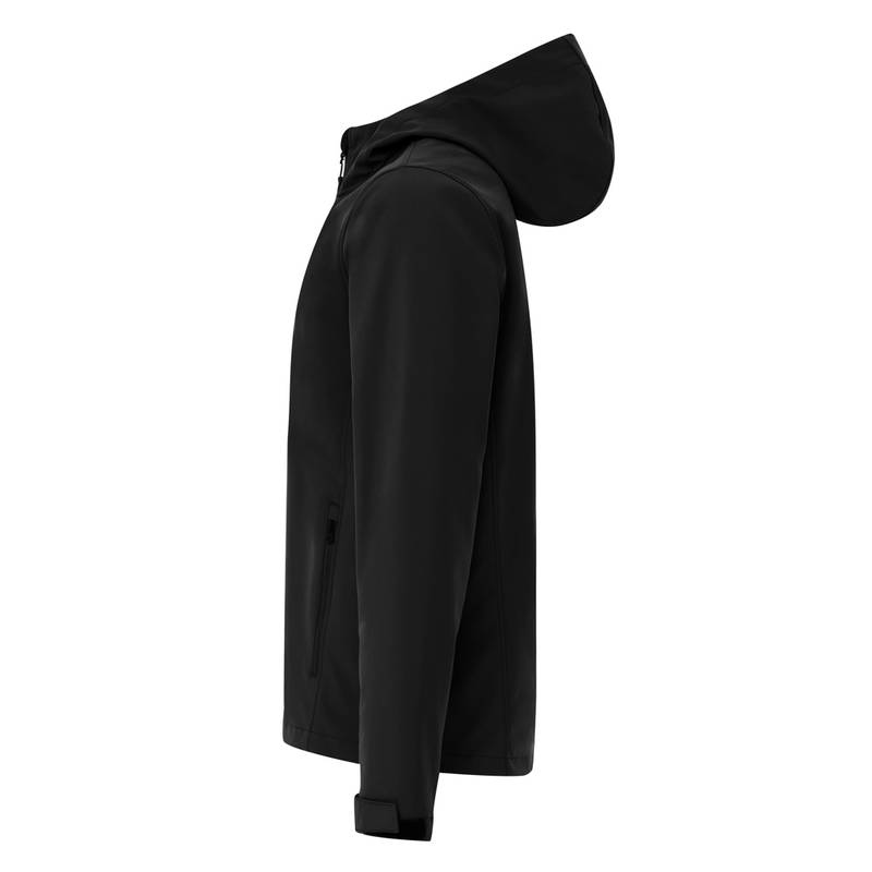 Pánská soft shell bunda Iqoniq Makalu, černá, L Pánská soft shell bunda Iqoniq Makalu, černá, L