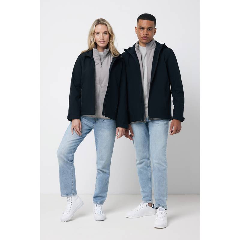 Pánska soft shell bunda Iqoniq Makalu, čierna, L Pánska soft shell bunda Iqoniq Makalu, čierna, L