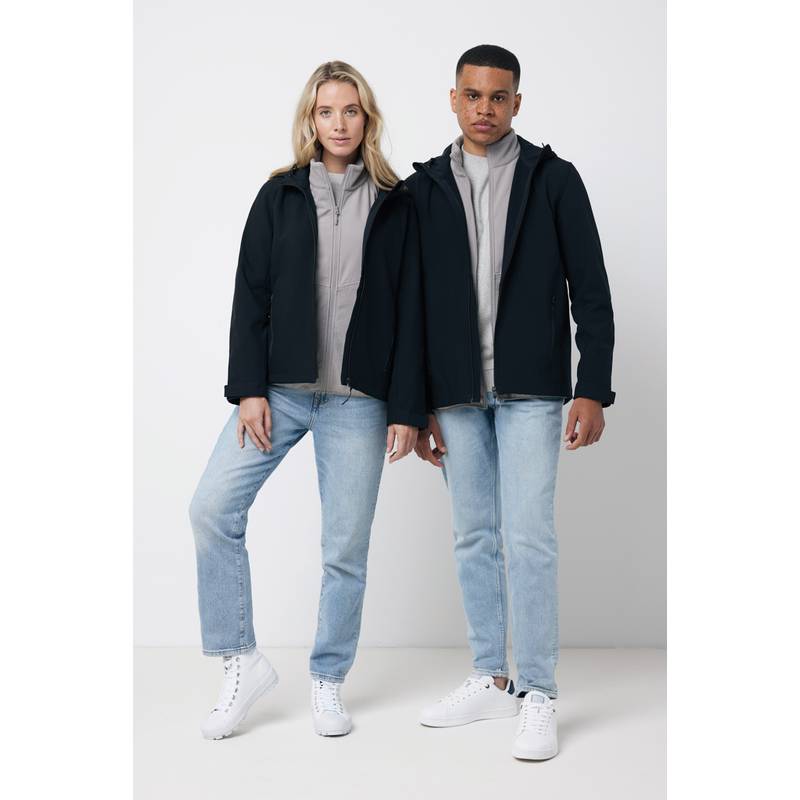 Pánska soft shell bunda Iqoniq Makalu, čierna, L Pánska soft shell bunda Iqoniq Makalu, čierna, L