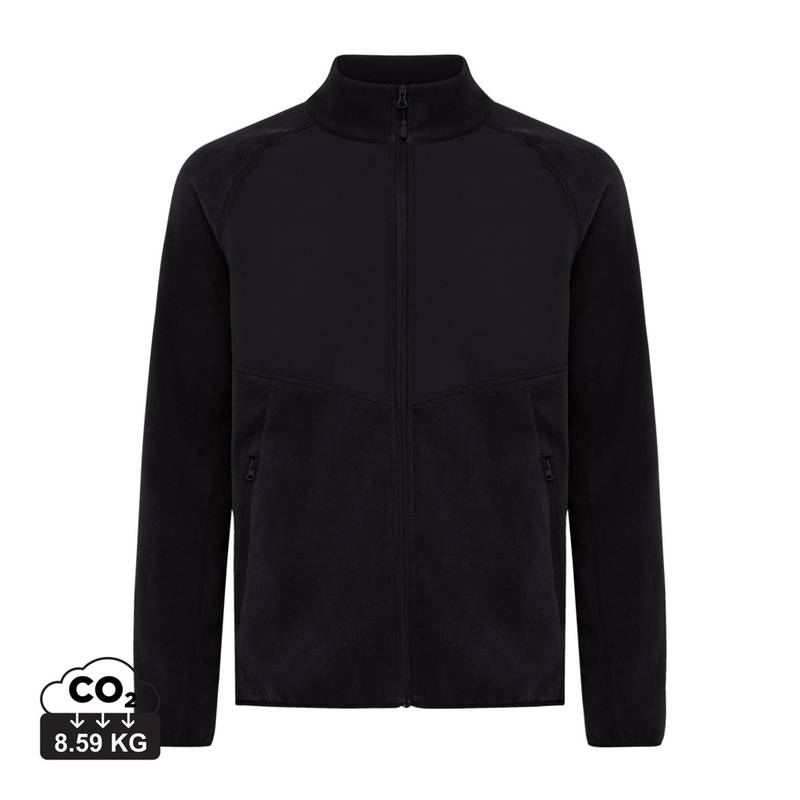 Micro fleece bunda na zips Iqoniq Talung, čierna, L Micro fleece bunda na zips Iqoniq Talung, čierna, L