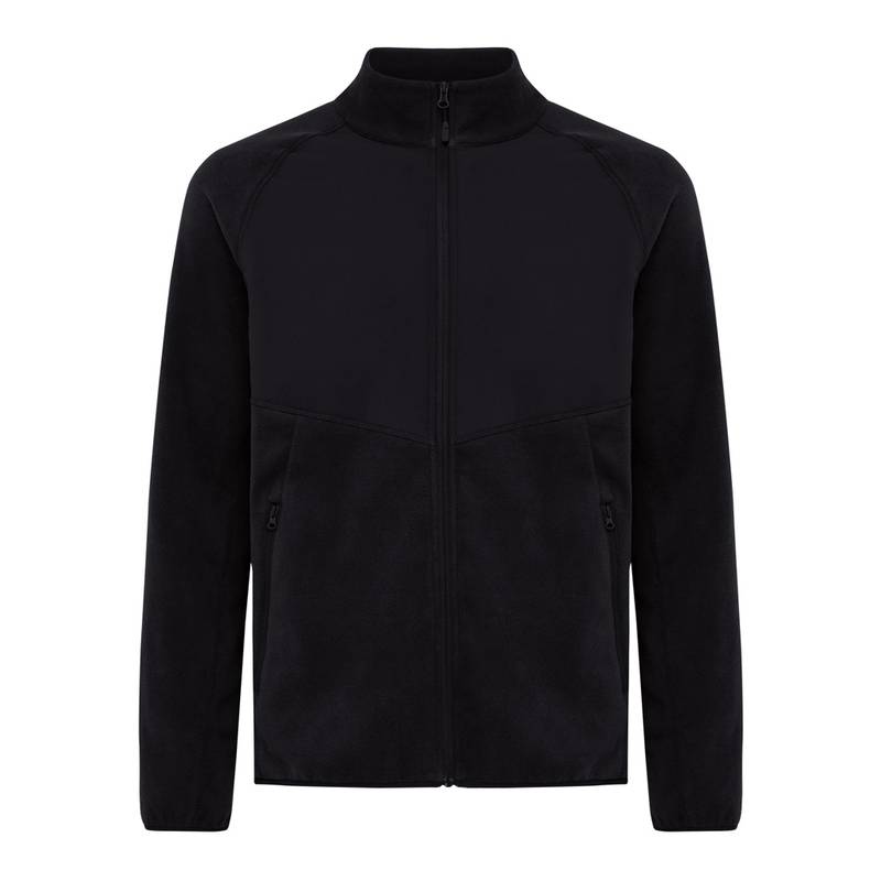 Micro fleece bunda na zips Iqoniq Talung, čierna, L Micro fleece bunda na zips Iqoniq Talung, čierna, L