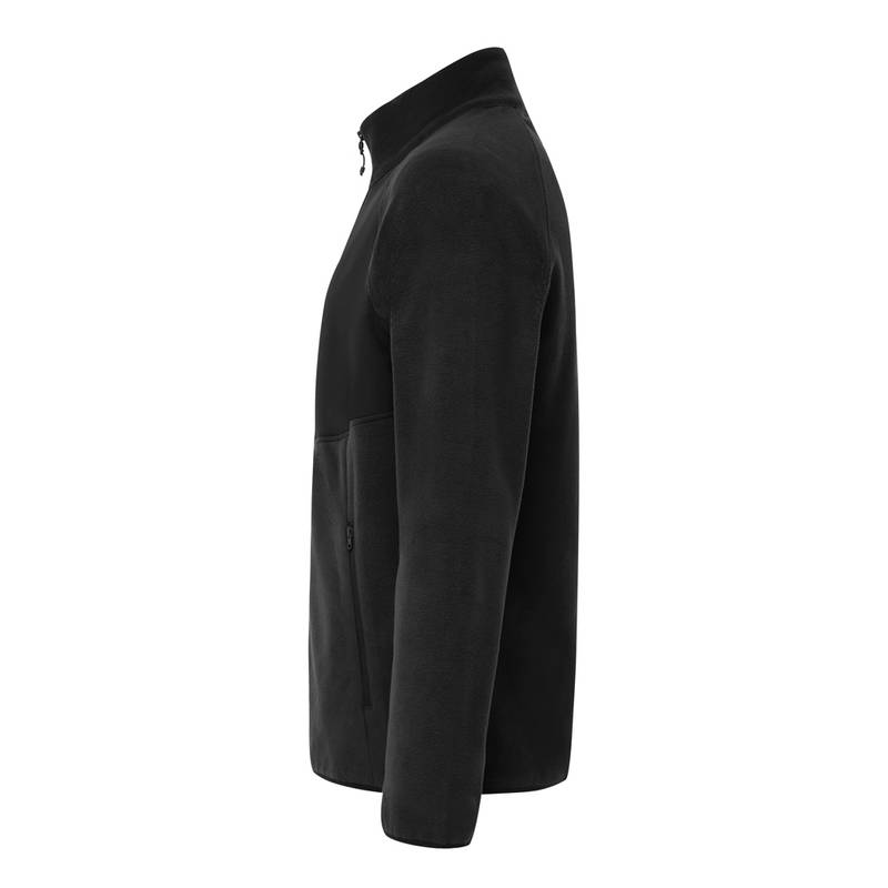Micro fleece bunda na zip Iqoniq Talung, černá, L Micro fleece bunda na zip Iqoniq Talung, černá, L