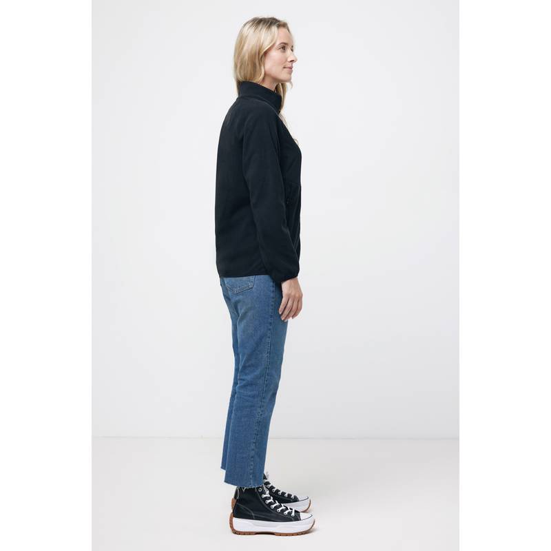 Micro fleece bunda na zips Iqoniq Talung, čierna, L Micro fleece bunda na zips Iqoniq Talung, čierna, L