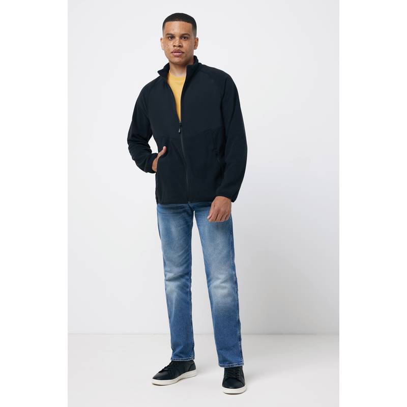 Micro fleece bunda na zips Iqoniq Talung, čierna, L Micro fleece bunda na zips Iqoniq Talung, čierna, L