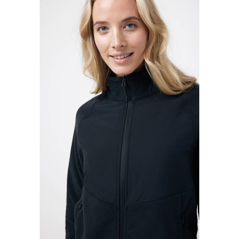 Micro fleece bunda na zips Iqoniq Talung, čierna, L Micro fleece bunda na zips Iqoniq Talung, čierna, L