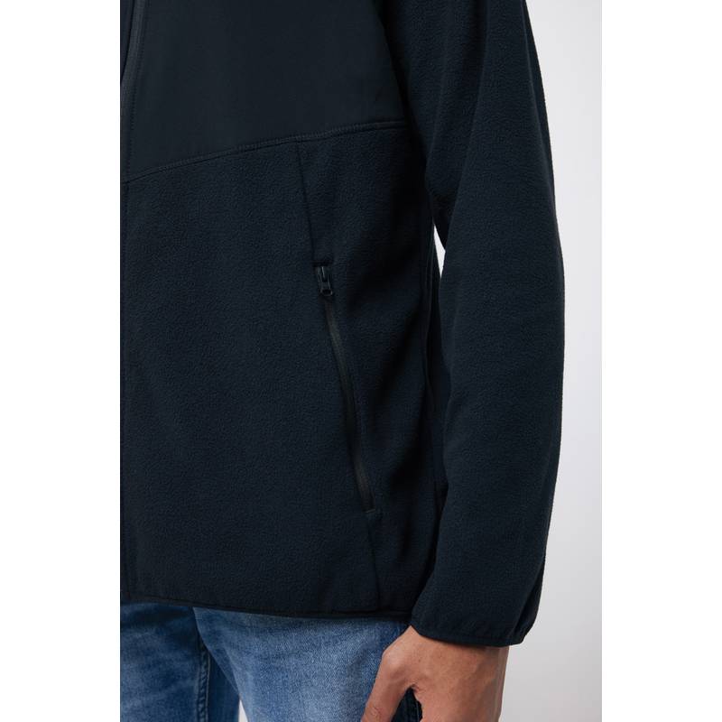 Micro fleece bunda na zips Iqoniq Talung, čierna, L Micro fleece bunda na zips Iqoniq Talung, čierna, L