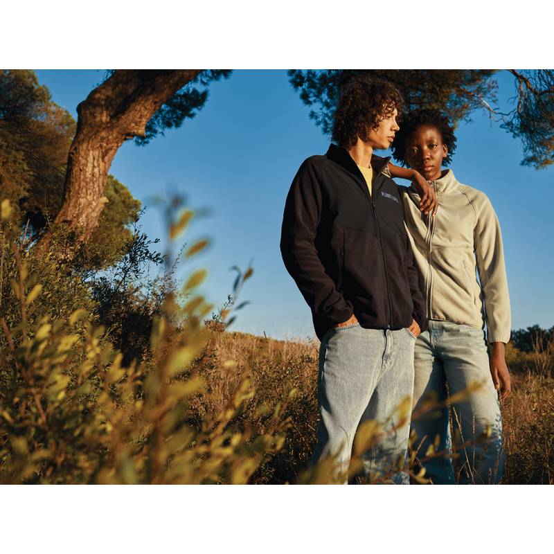 Micro fleece bunda na zips Iqoniq Talung, čierna, L Micro fleece bunda na zips Iqoniq Talung, čierna, L