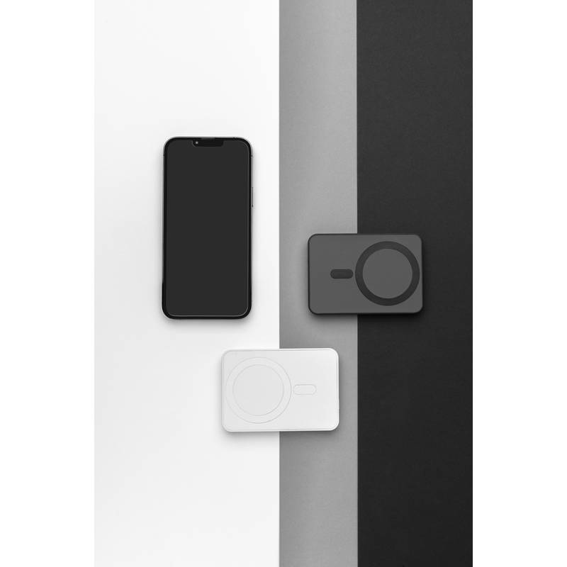 Magnetická powerbanka 5000mAh Magnetix, čierna Magnetická powerbanka 5000mAh Magnetix, čierna