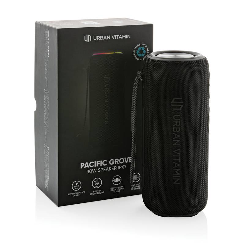 Reproduktor IPX7 30W Urban Vitamin PacificGrove, čierna Reproduktor IPX7 30W Urban Vitamin PacificGrove, čierna