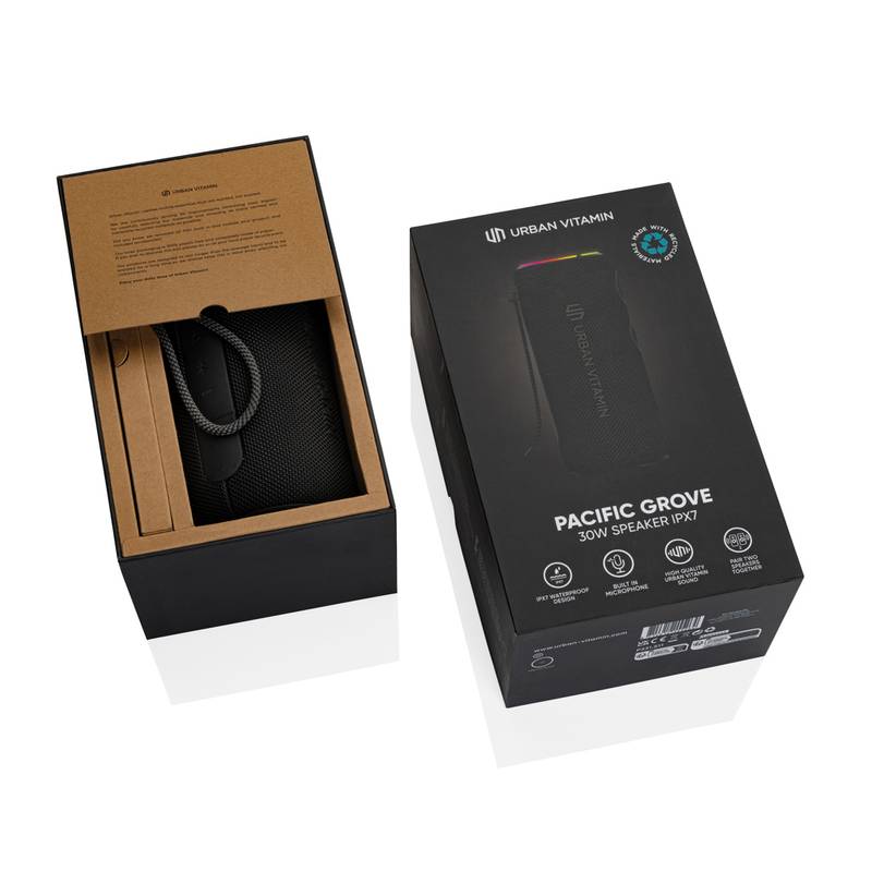 Reproduktor IPX7 30W Urban Vitamin PacificGrove, čierna Reproduktor IPX7 30W Urban Vitamin PacificGrove, čierna