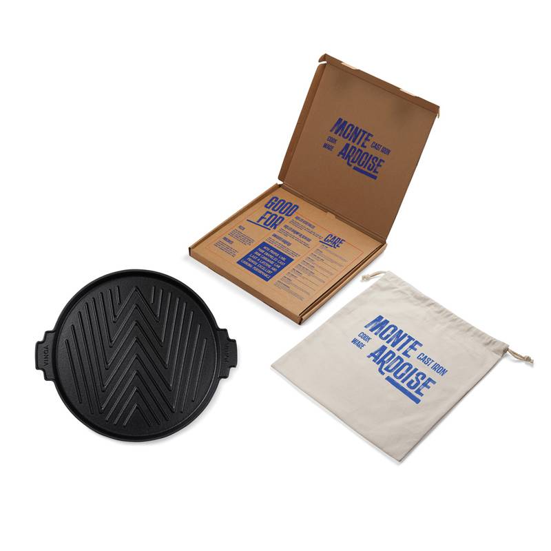 Liatinový grilovací rošt VINGA Monte Ardoise, 30cm, čierna Liatinový grilovací rošt VINGA Monte Ardoise, 30cm, čierna