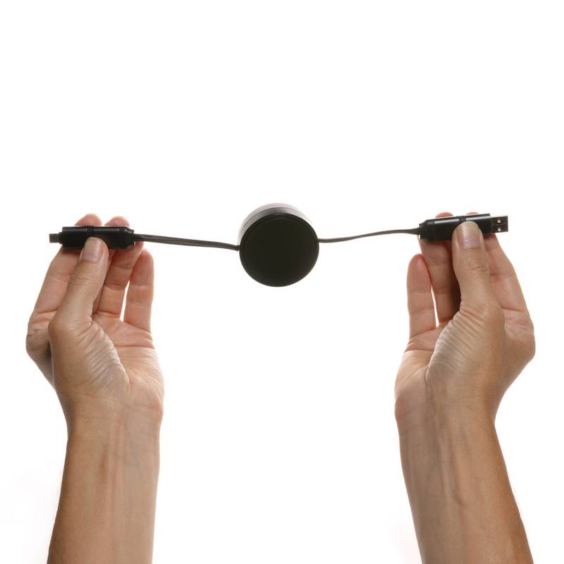 Zvinovací nabíjací kábel 6v1 Terra, sivá Zvinovací nabíjací kábel 6v1 Terra, sivá