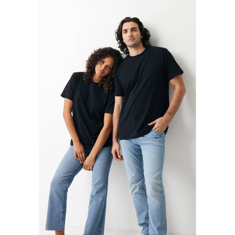 Tričko Iqoniq Kakadu relaxed fit, čierna, L Tričko Iqoniq Kakadu relaxed fit, čierna, L