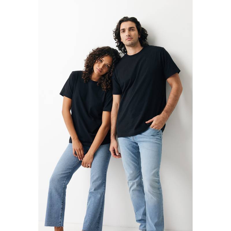 Tričko Iqoniq Kakadu relaxed fit, čierna, L Tričko Iqoniq Kakadu relaxed fit, čierna, L