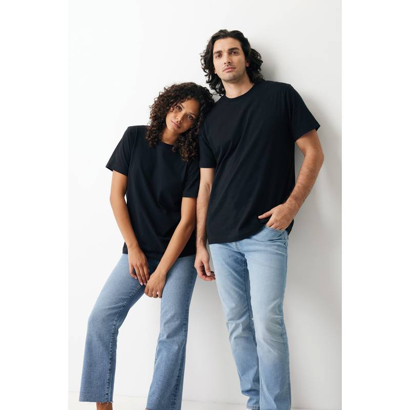 Tričko Iqoniq Kakadu relaxed fit, čierna, L Tričko Iqoniq Kakadu relaxed fit, čierna, L