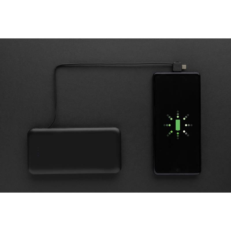 Powerbanka Lockhart 10 000 mAh s integrovanými káblami, čierna Powerbanka Lockhart 10 000 mAh s integrovanými káblami, čierna