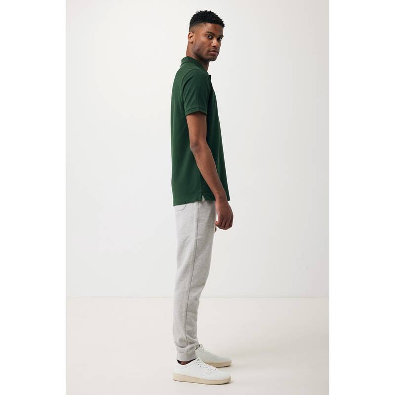 Polo triko Iqoniq Yosemite z recykl. bavlny, modrá Heather Polo triko Iqoniq Yosemite z recykl. bavlny, modrá Heather