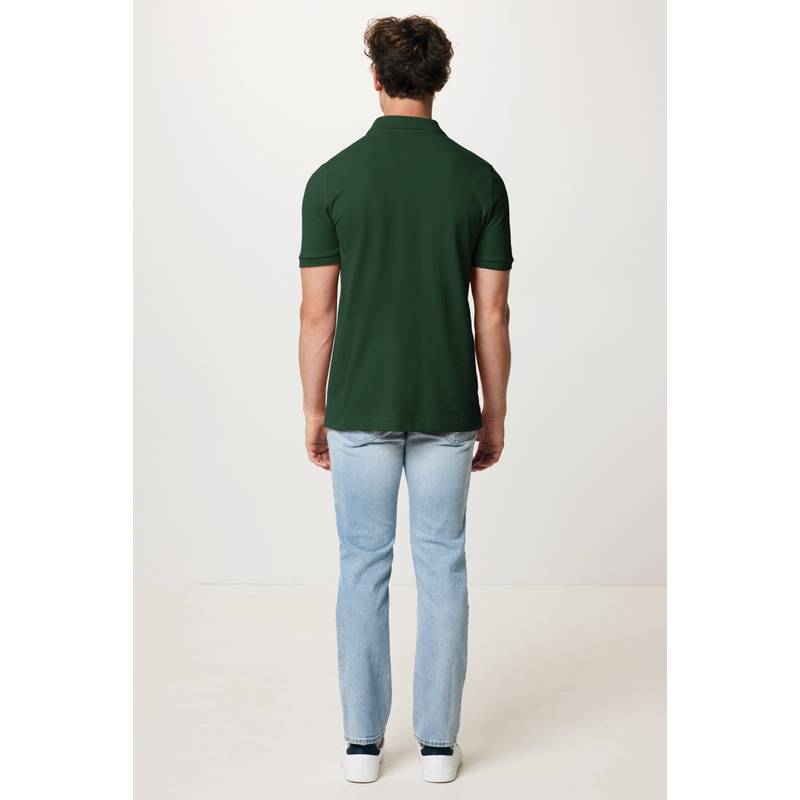 Polo triko Iqoniq Yosemite z recykl. bavlny, modrá Heather Polo triko Iqoniq Yosemite z recykl. bavlny, modrá Heather