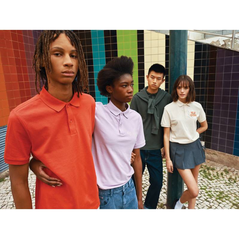 Polo triko Iqoniq Yosemite z recykl. bavlny, modrá Heather Polo triko Iqoniq Yosemite z recykl. bavlny, modrá Heather