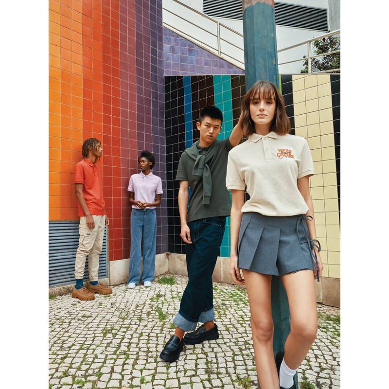 Polo triko Iqoniq Yosemite z recykl. bavlny, modrá Heather Polo triko Iqoniq Yosemite z recykl. bavlny, modrá Heather