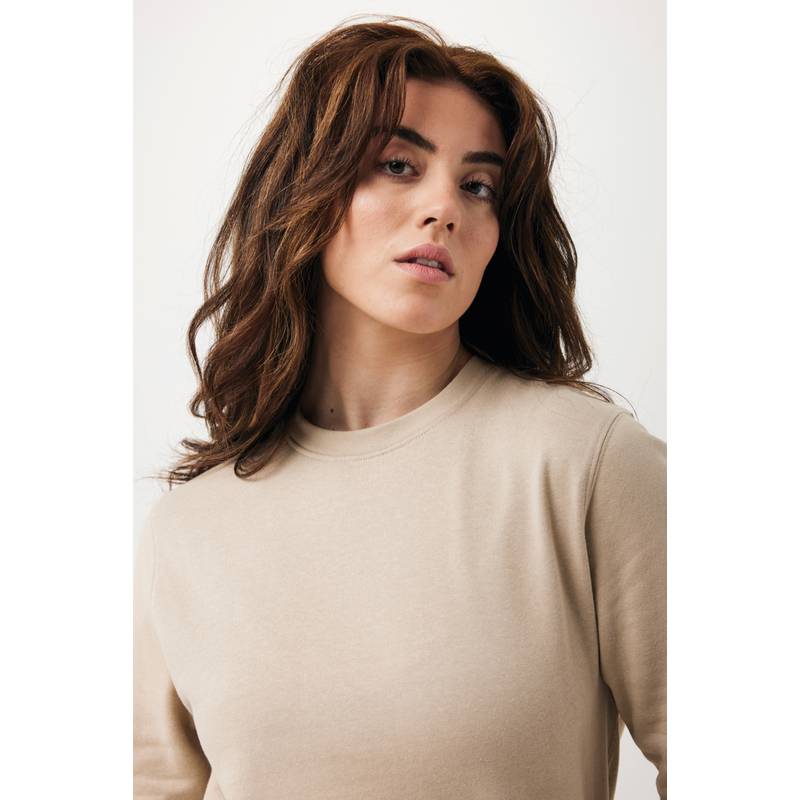 Lehká mikina Iqoniq Etosha z bavlny, hnědá desert, L Lehká mikina Iqoniq Etosha z bavlny, hnědá desert, L