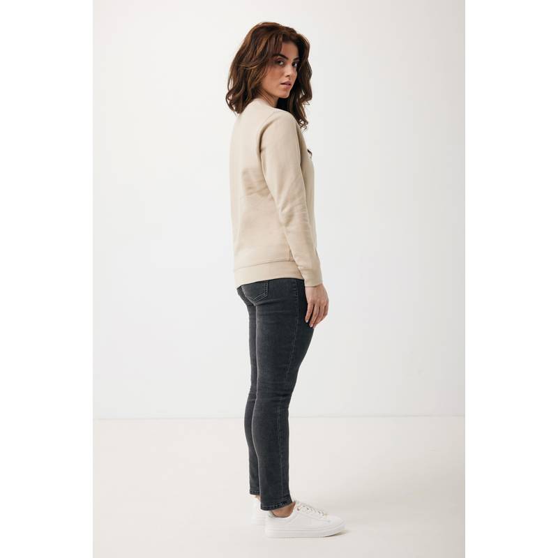 Lehká mikina Iqoniq Etosha z bavlny, hnědá desert, L Lehká mikina Iqoniq Etosha z bavlny, hnědá desert, L