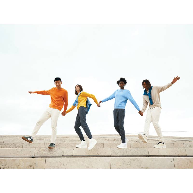 Lehká mikina Iqoniq Etosha z bavlny, hnědá desert, L Lehká mikina Iqoniq Etosha z bavlny, hnědá desert, L