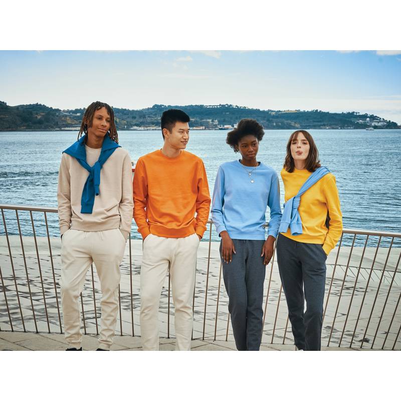 Lehká mikina Iqoniq Etosha z bavlny, hnědá desert, L Lehká mikina Iqoniq Etosha z bavlny, hnědá desert, L