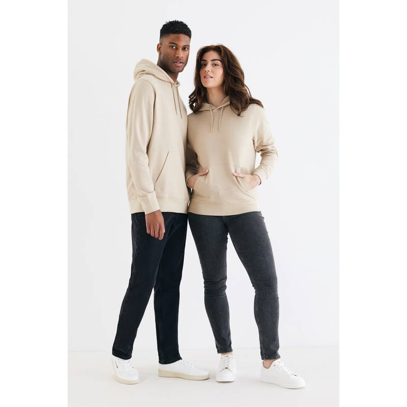 Lehká mikina s kapucí Iqoniq Rila z recykl. bavlny, bílá Recycled Lehká mikina s kapucí Iqoniq Rila z recykl. bavlny, bílá Recycled