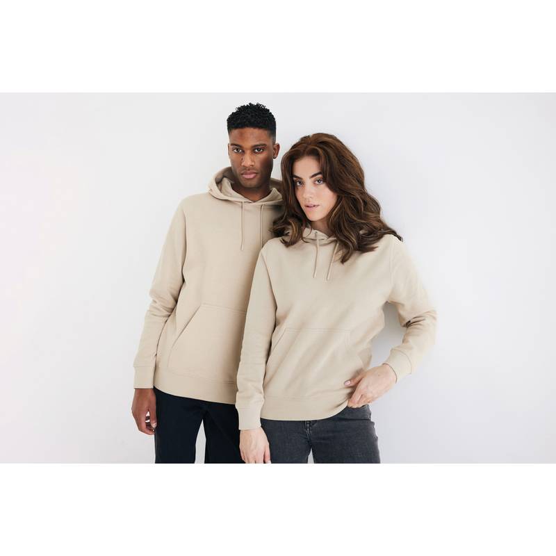 Lehká mikina s kapucí Iqoniq Rila z recykl. bavlny, bílá Recycled Lehká mikina s kapucí Iqoniq Rila z recykl. bavlny, bílá Recycled