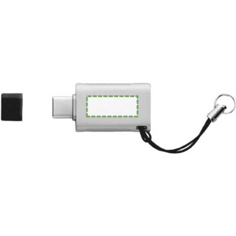 USB kľúč Marigold zo zliatiny zinku, sivá strieborná USB kľúč Marigold zo zliatiny zinku, sivá strieborná