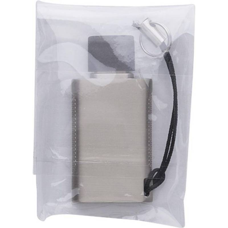 USB kľúč Marigold zo zliatiny zinku, sivá strieborná USB kľúč Marigold zo zliatiny zinku, sivá strieborná