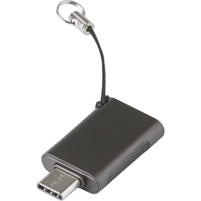 USB kľúč Marigold zo zliatiny zinku, sivá strieborná USB kľúč Marigold zo zliatiny zinku, sivá strieborná