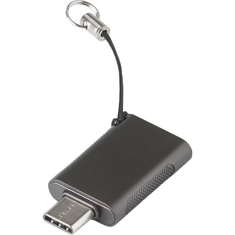 USB kľúč Marigold zo zliatiny zinku, sivá strieborná USB kľúč Marigold zo zliatiny zinku, sivá strieborná