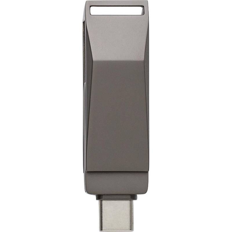 USB kľúč Dorian zo zliatiny zinku, sivá strieborná USB kľúč Dorian zo zliatiny zinku, sivá strieborná