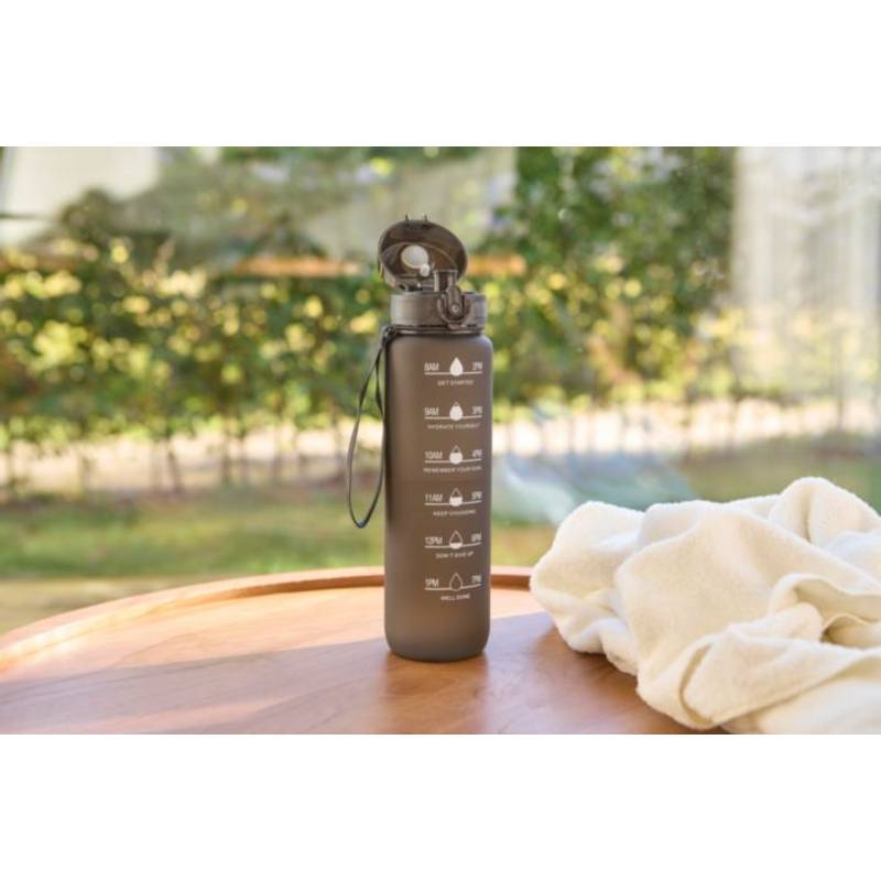 RPET láhev na pití (1000 ml) Brinley, černá RPET láhev na pití (1000 ml) Brinley, černá