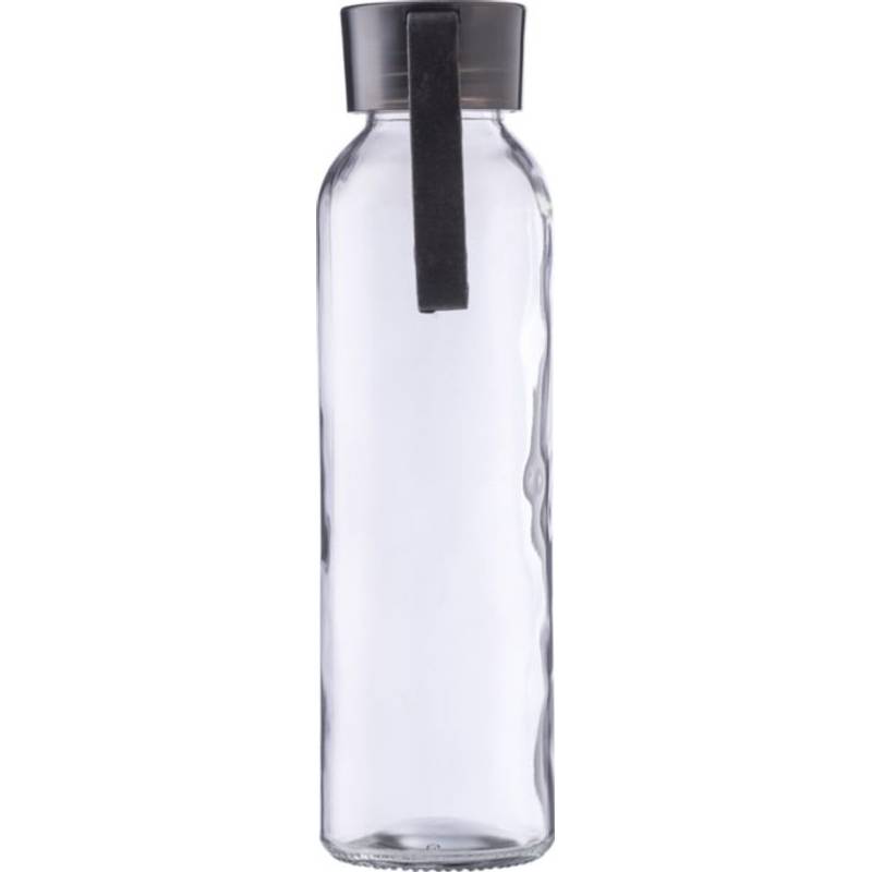 Skleněná láhev na pití (500 ml) Anouk, černá Skleněná láhev na pití (500 ml) Anouk, černá