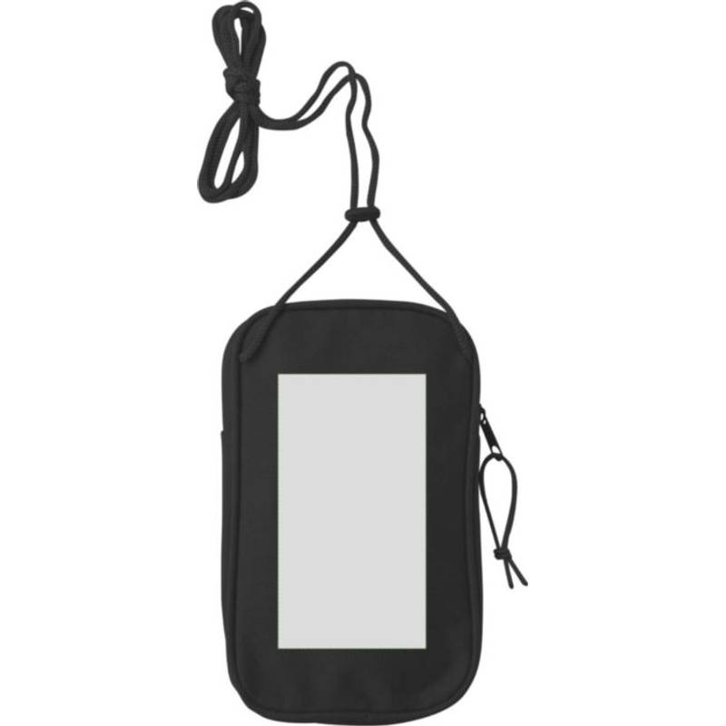 Polyesterová RPET (600D) taška cez rameno Gracelyn, čierna Polyesterová RPET (600D) taška cez rameno Gracelyn, čierna