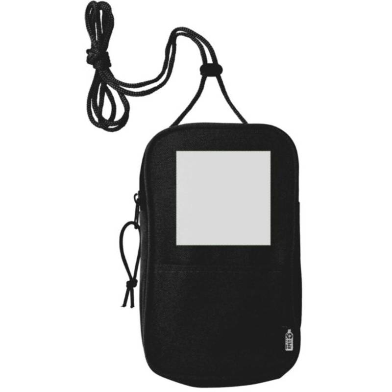 Polyesterová RPET (600D) taška cez rameno Gracelyn, čierna Polyesterová RPET (600D) taška cez rameno Gracelyn, čierna