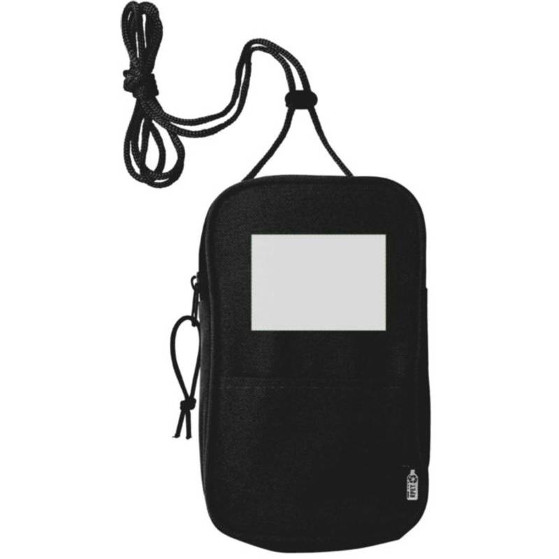 Polyesterová RPET (600D) taška cez rameno Gracelyn, čierna Polyesterová RPET (600D) taška cez rameno Gracelyn, čierna