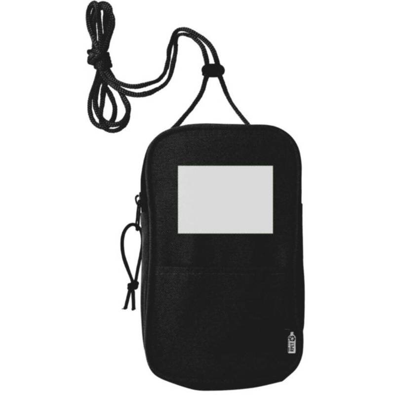 Polyesterová RPET (600D) taška cez rameno Gracelyn, čierna Polyesterová RPET (600D) taška cez rameno Gracelyn, čierna