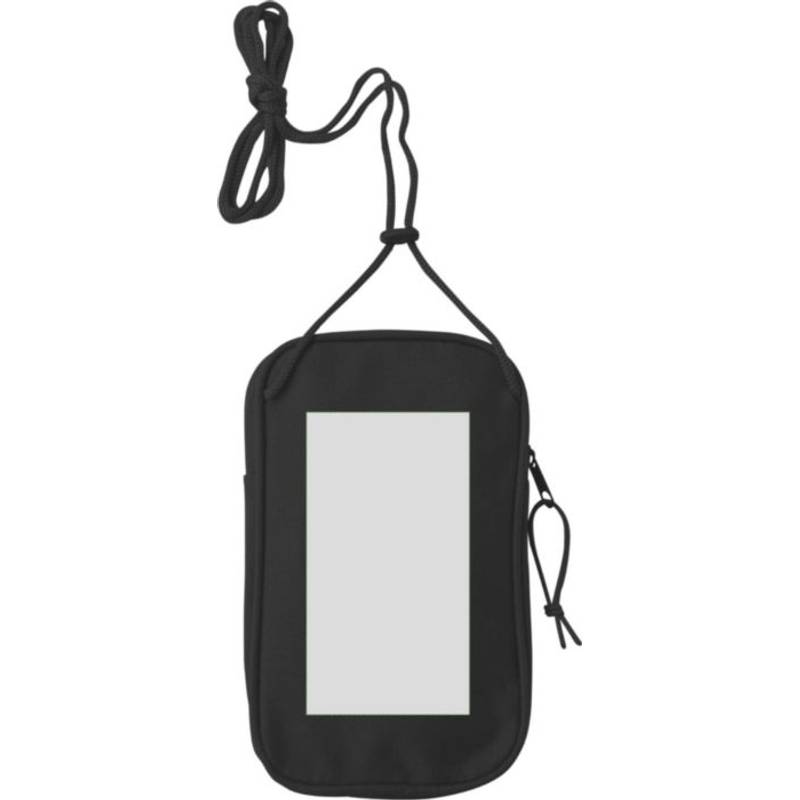 Polyesterová RPET (600D) taška cez rameno Gracelyn, čierna Polyesterová RPET (600D) taška cez rameno Gracelyn, čierna