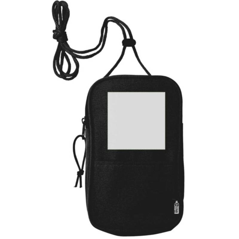 Polyesterová RPET (600D) taška cez rameno Gracelyn, čierna Polyesterová RPET (600D) taška cez rameno Gracelyn, čierna