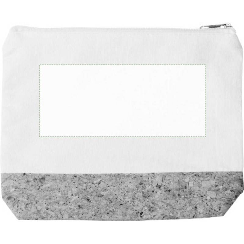 Bavlněná (220 gr/m2) kosmetická taštička Teagan, hnědá khaki Bavlněná (220 gr/m2) kosmetická taštička Teagan, hnědá khaki