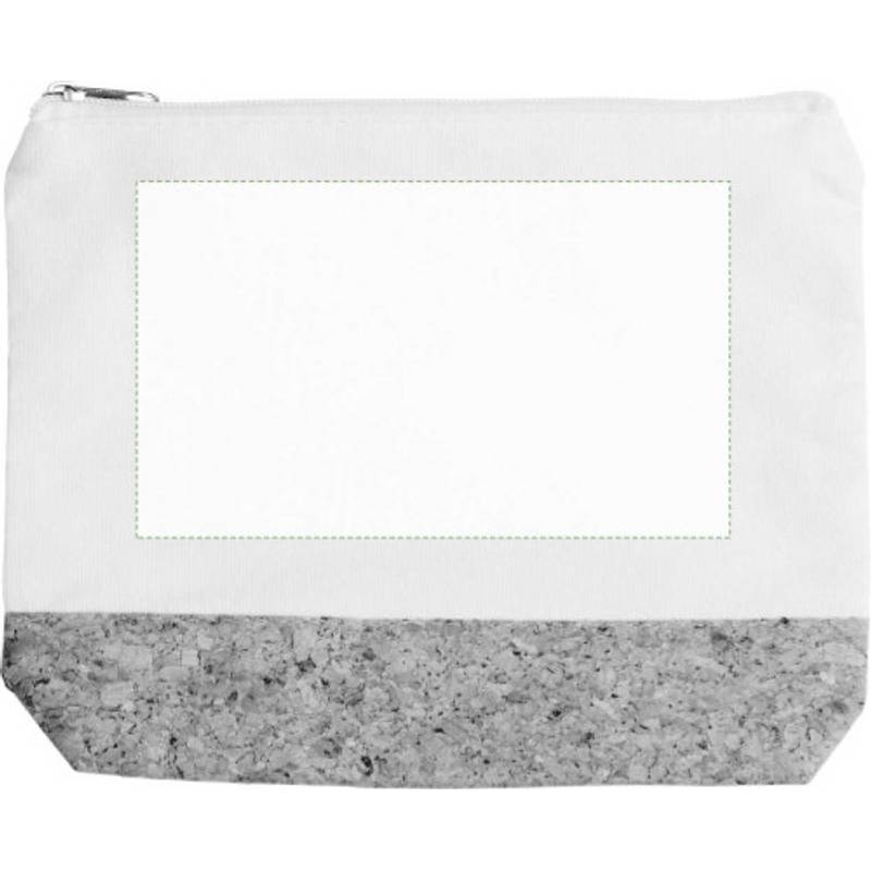 Bavlněná (220 gr/m2) kosmetická taštička Teagan, hnědá khaki Bavlněná (220 gr/m2) kosmetická taštička Teagan, hnědá khaki