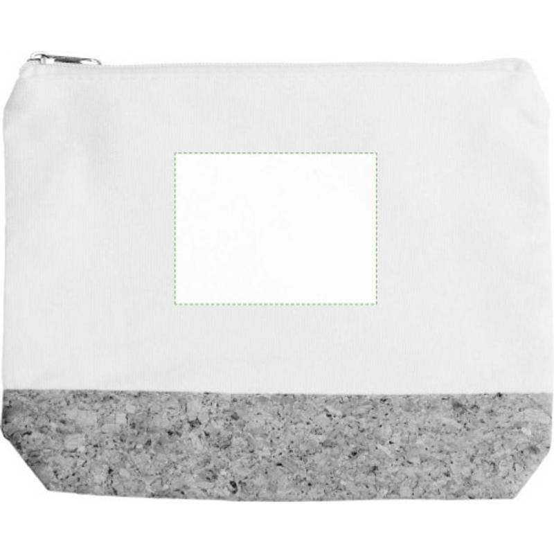 Bavlněná (220 gr/m2) kosmetická taštička Teagan, hnědá khaki Bavlněná (220 gr/m2) kosmetická taštička Teagan, hnědá khaki